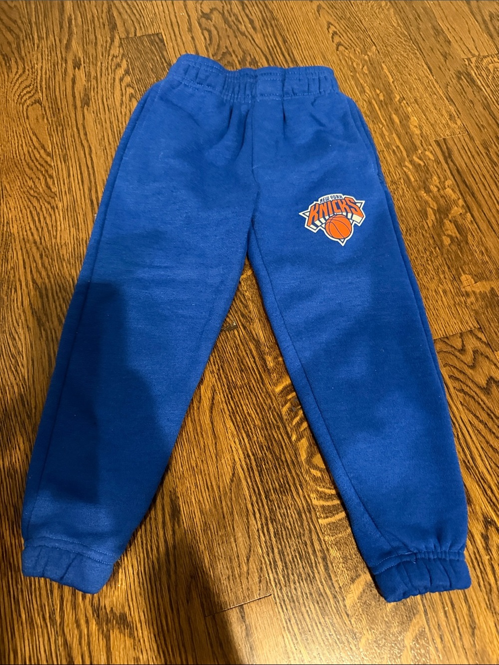 NY Knicks- Blue Kids Fleece Jogger Pants